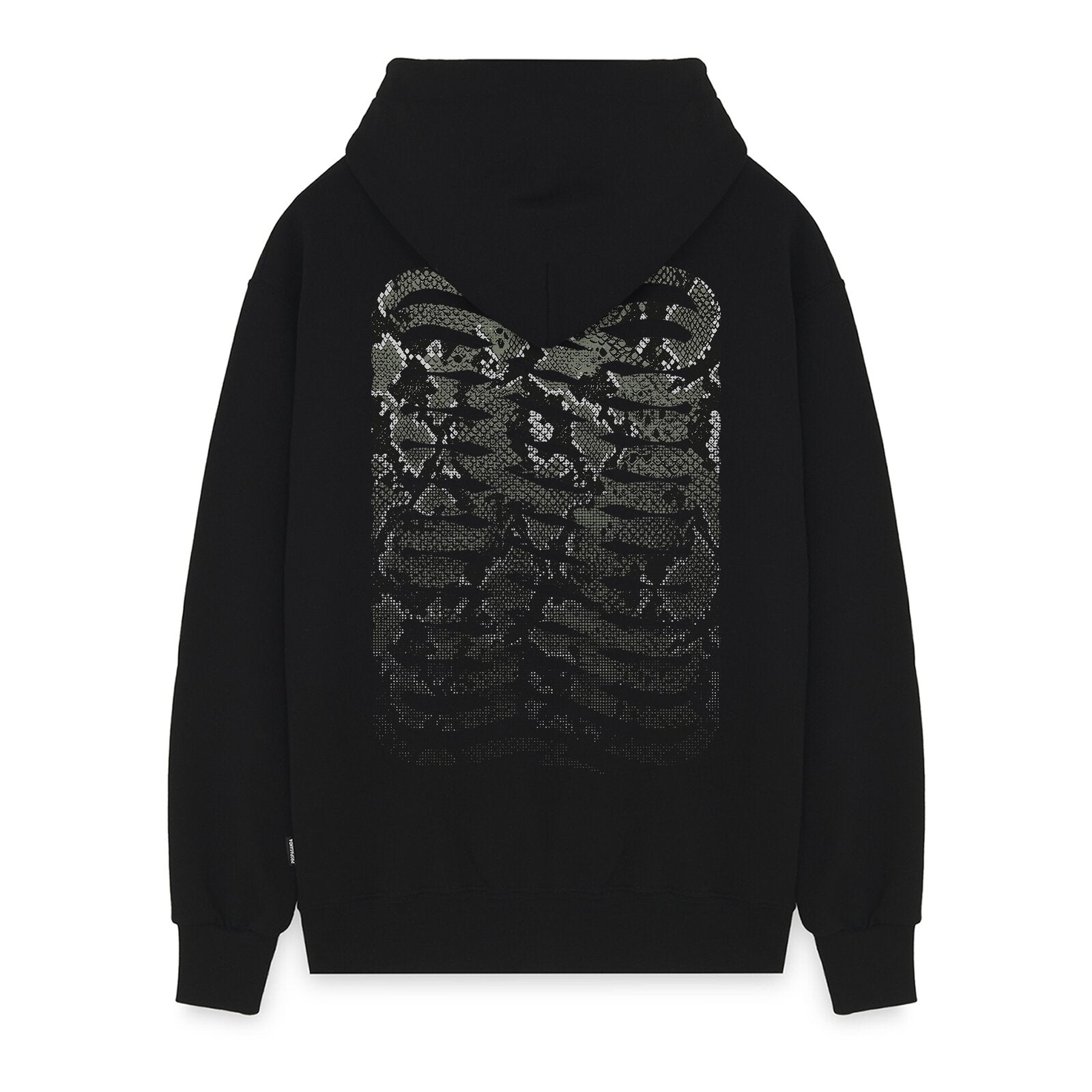 PROPAGANDA Felpa con cappuccio Ribs Python art. 26SSPRFE554 col. BLACK