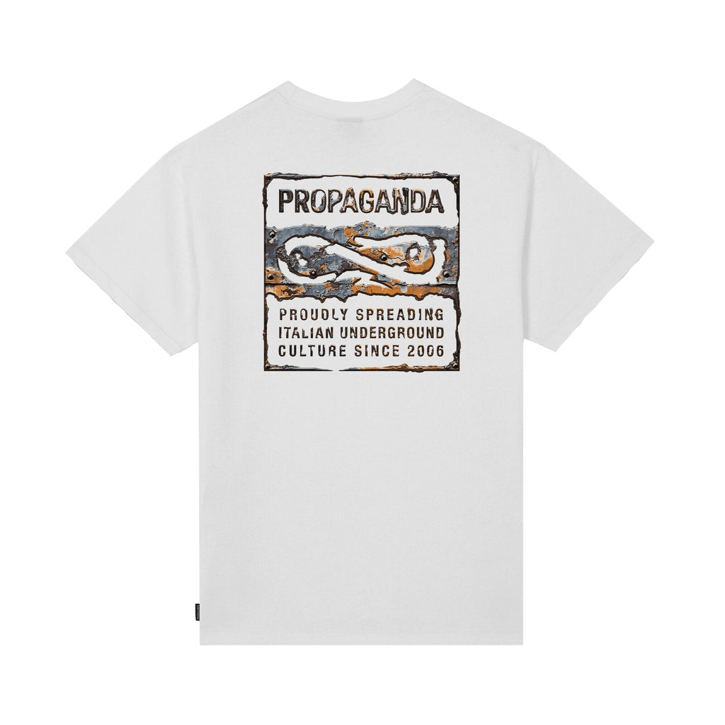 PROPAGANDA T-shirt Label Rust art. 26SSPRTS650 col. WHITE