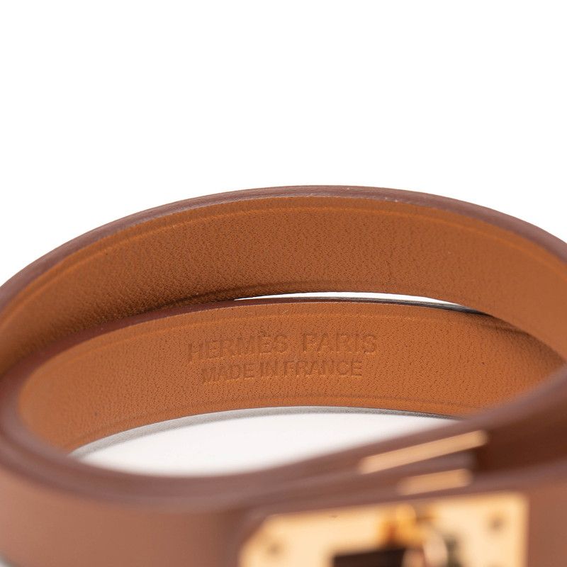 Hermes Mini Kelly Dubreuil Brown Gold Hardware Vorswith Belt