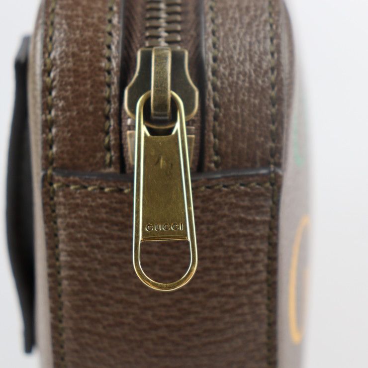 Gucci Belt Bag Waist Calf Leather Brown Multicolor Gold Hardware