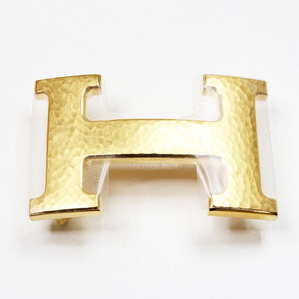 Hermes Belt Buckle Martelee & Leather 32 Calf 135 Togo Black