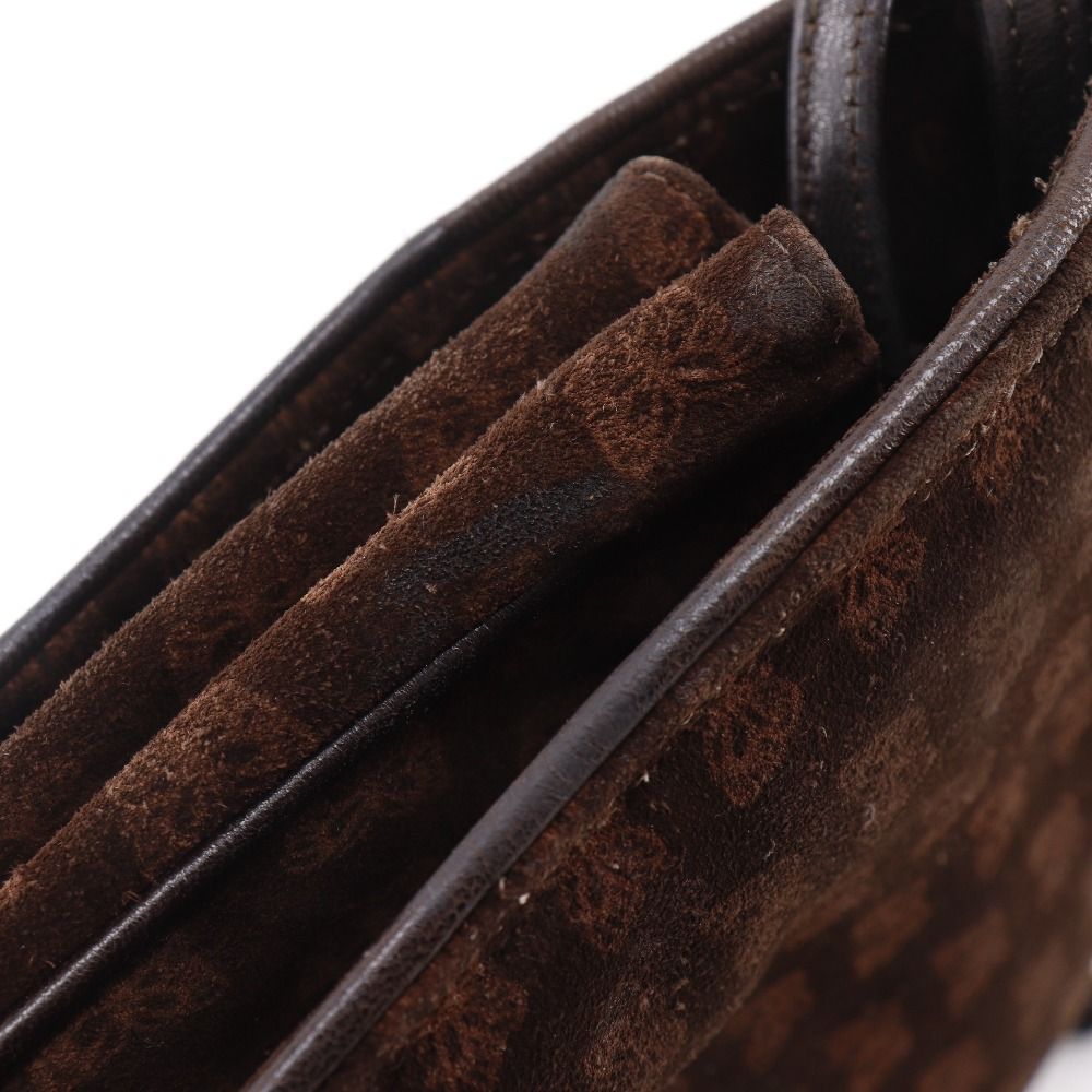 Bottega Veneta 3Way Shoulder Butterfly Pattern Suede Brown Tote Bag