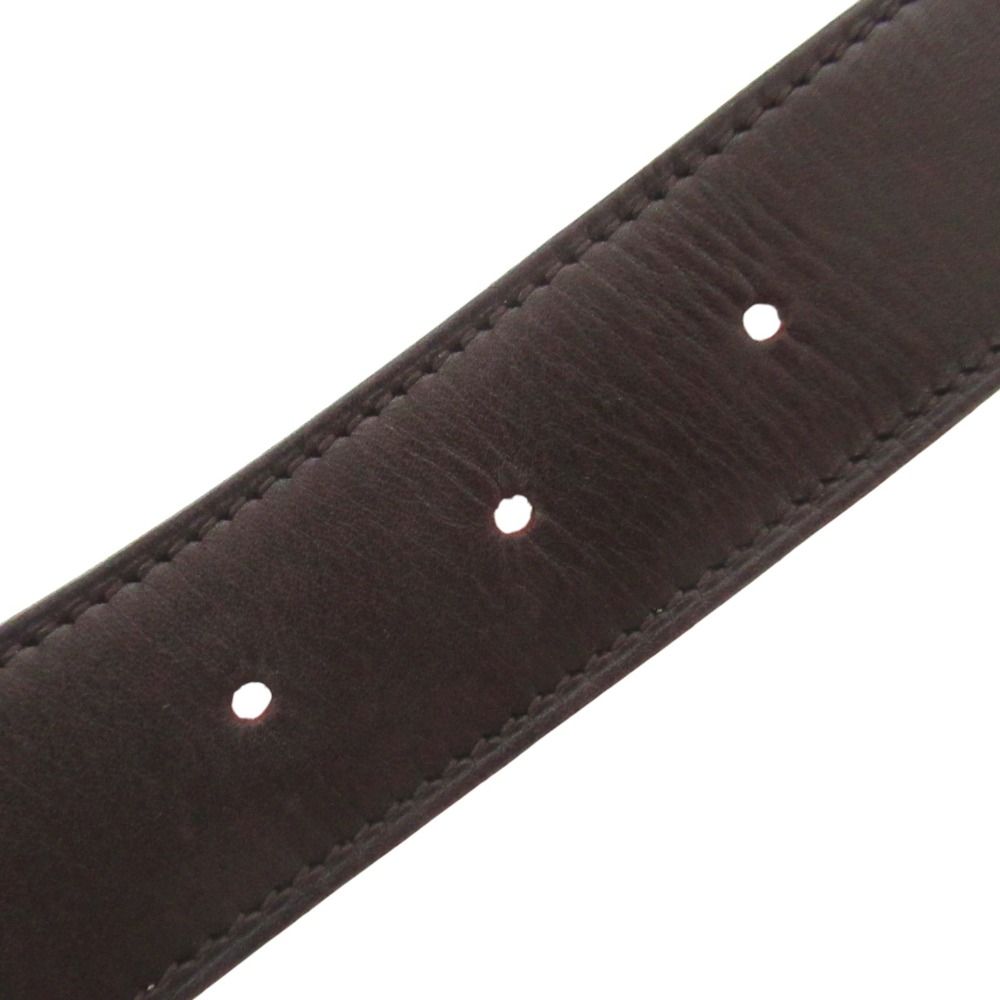 Hermes Constance Hmartelee Giboshi Reversible Belt 80 Brown Beige Silver