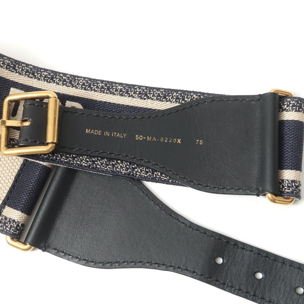 Dior Belt 75 Logo Embroidery