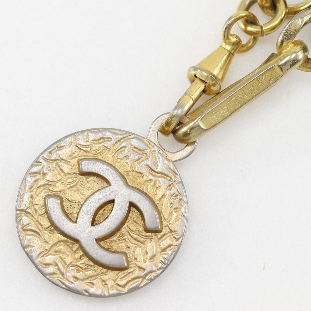 Chanel Che CC Logo Vintage Leather Black LadyBelt Belt