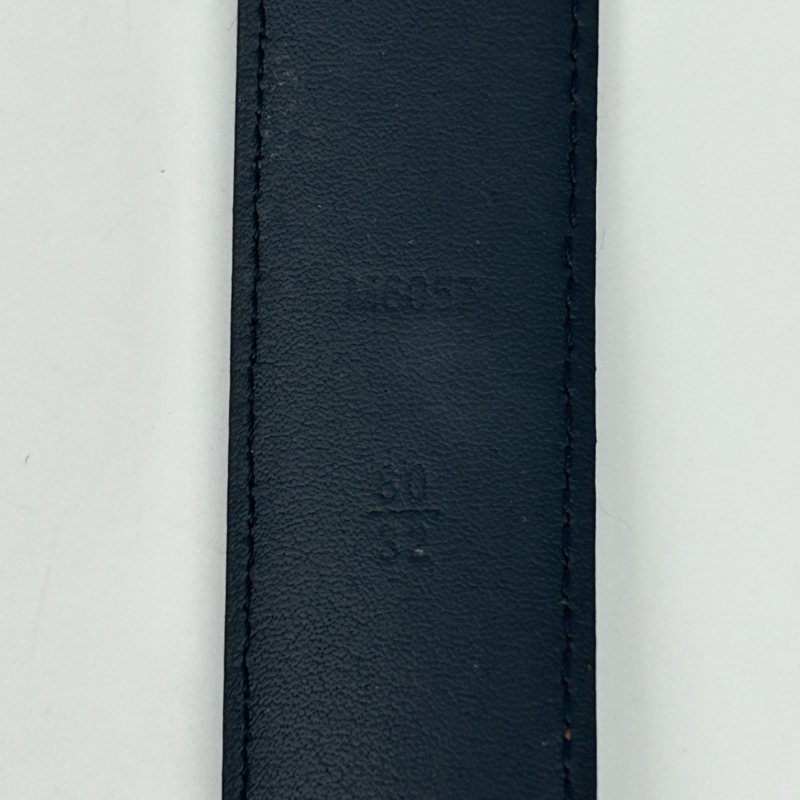 Louis Vuitton Ceinture Anagram Belt Leather Noir Black Silver
