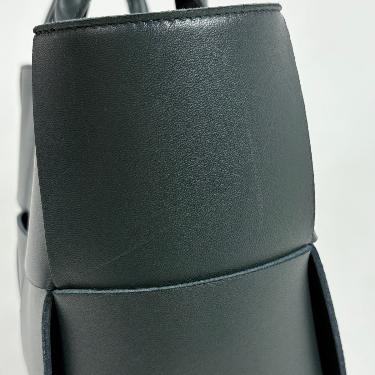 Bottega Veneta Arco Tote Bag Maxi Intrecciato Leather Green