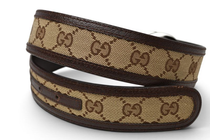 Gucci Belt GG Buckle Brown Beige 85