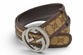 Gucci Belt GG Buckle Brown Beige 85