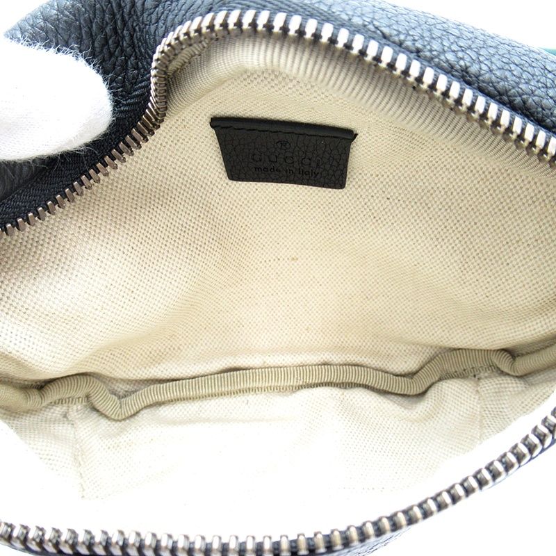 Gucci Logo Printed Small Belt Bag Leather Black