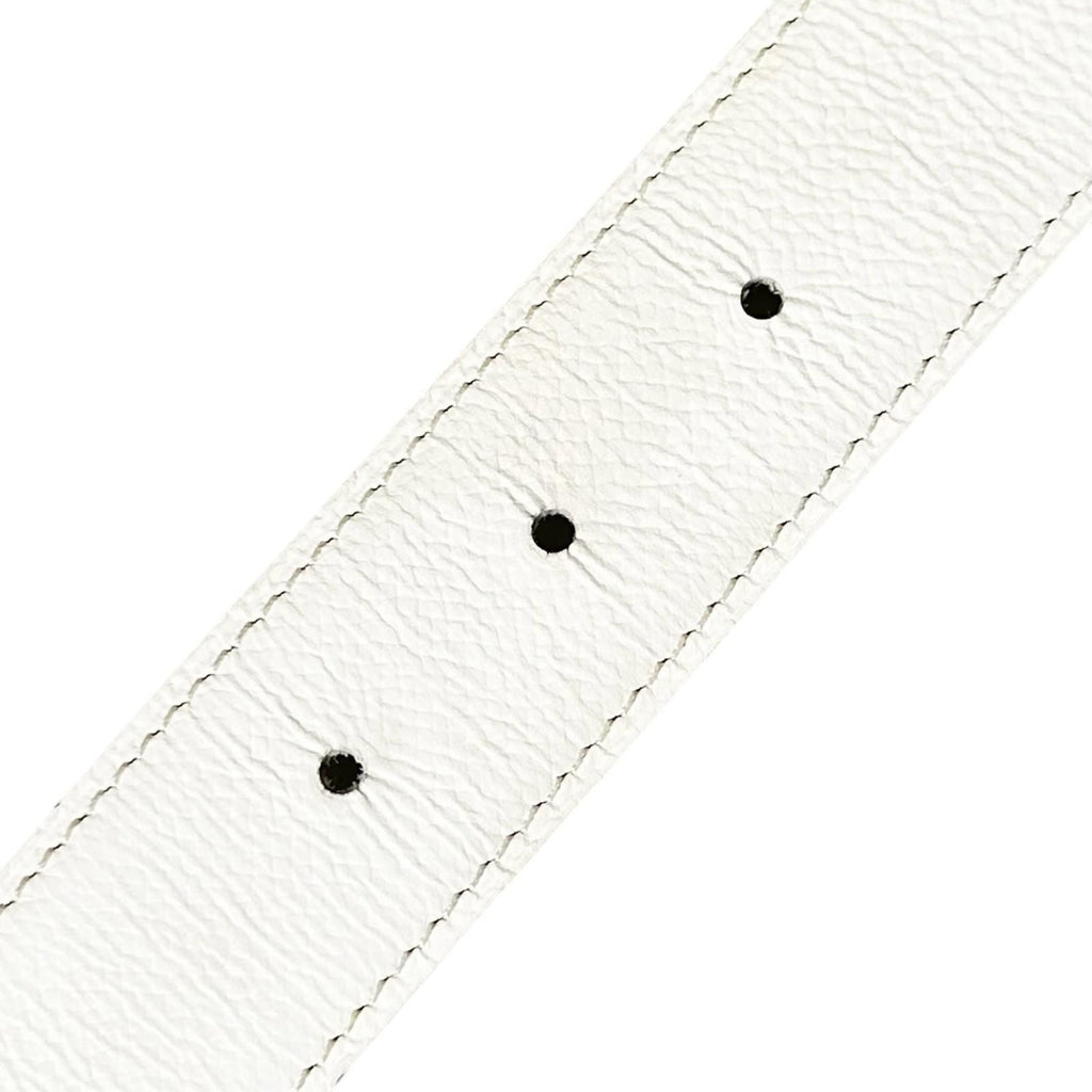 Hermes Evelyne Leather Brown White Belt Silver