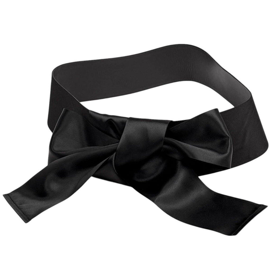 Chanel CC Logo Belt Ribbon Sash Fabric Leather Black