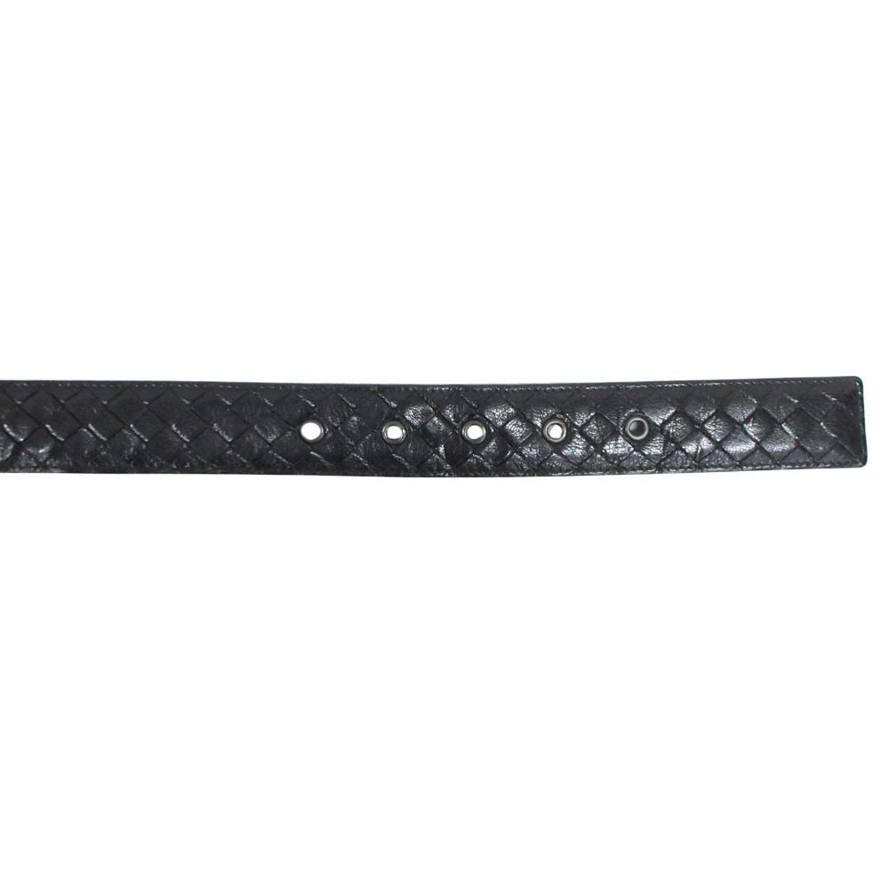Bottega Veneta Leather Belt Buckle 90 Black