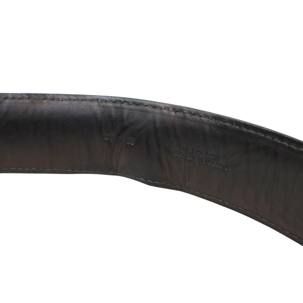 Bottega Veneta Leather Belt Buckle 90 Black