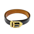 Louis Vuitton Belt Distressed Gold Brown