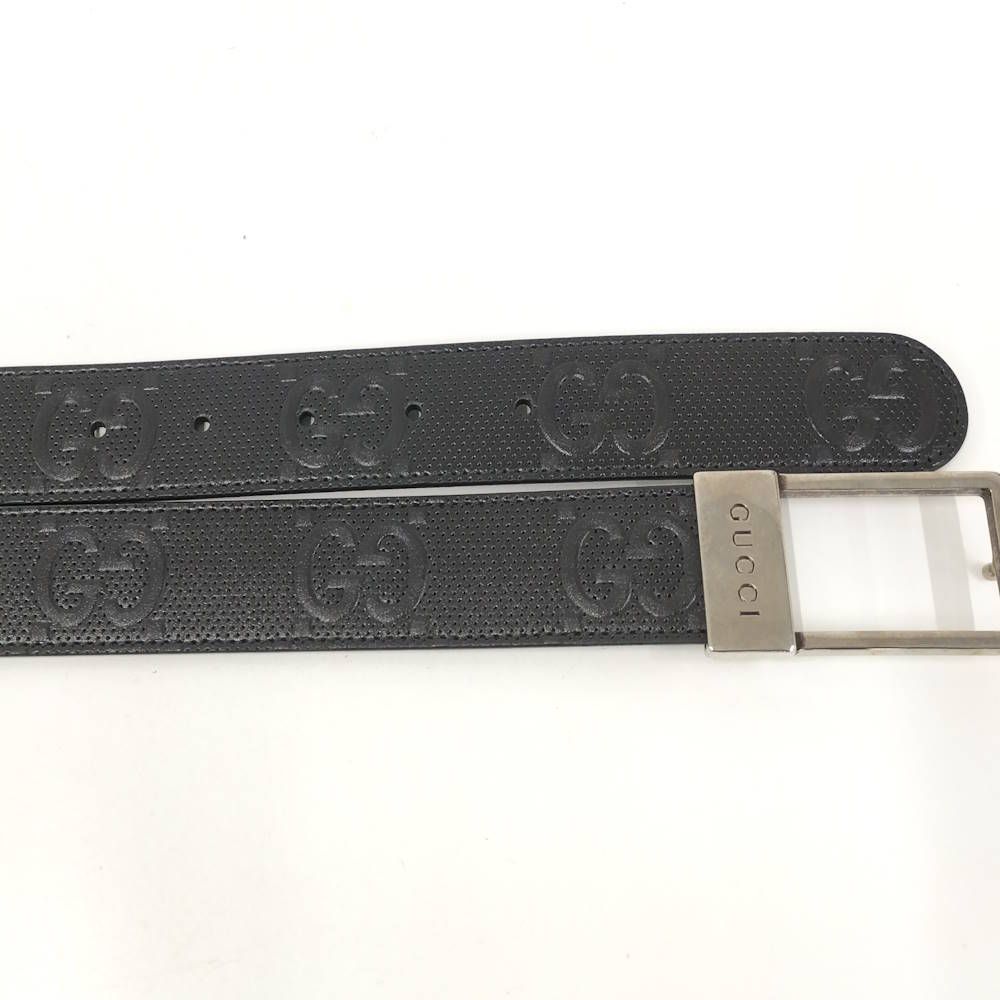 Gucci Belt :90 36 Leather Black