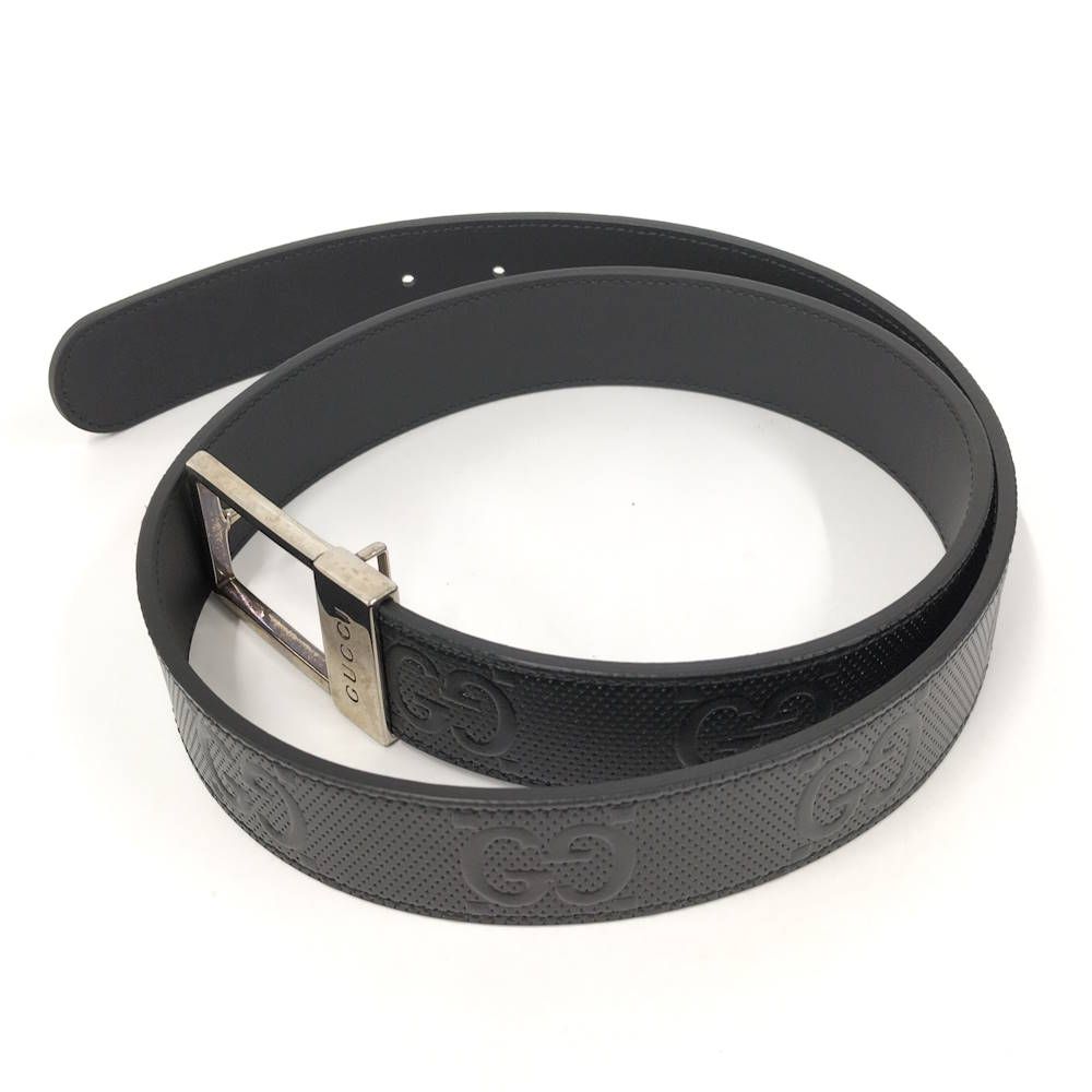 Gucci Belt :90 36 Leather Black