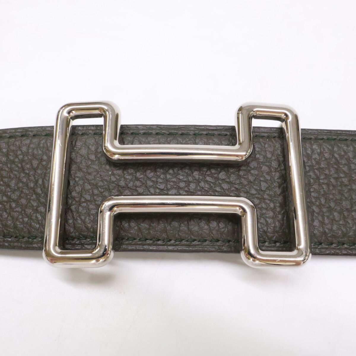 Hermes Tonight Buckle Leather Reversible 85 Belt