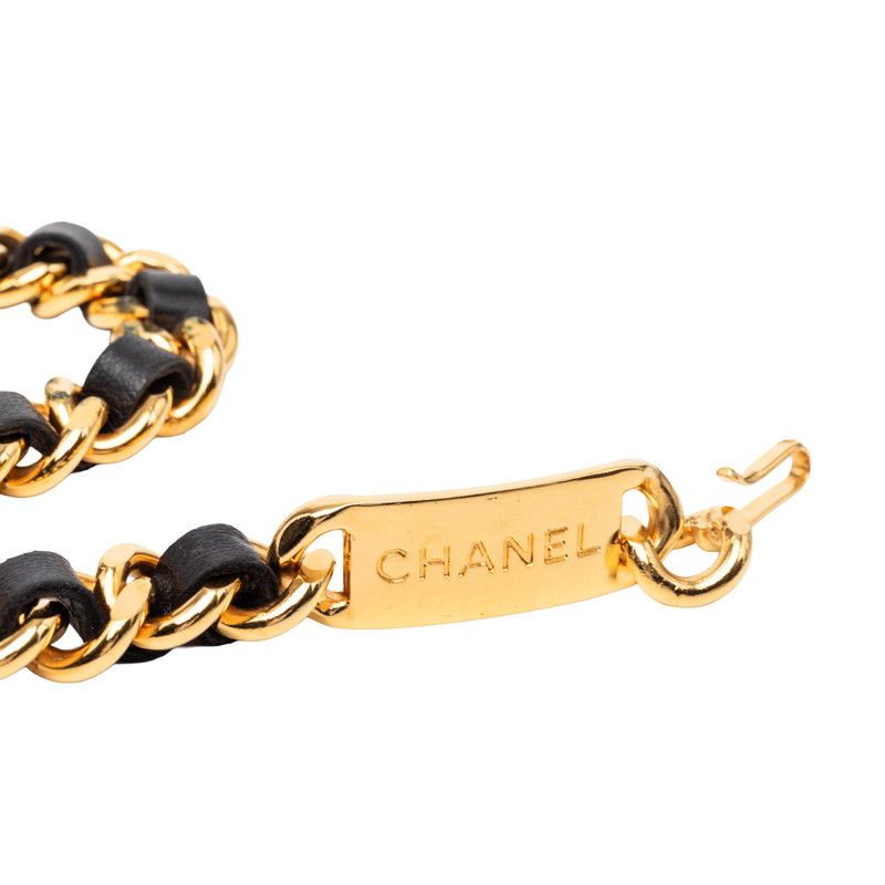 Chanel CC Logo 31 Rue Cambon Chain Belt Gold Leather Plated