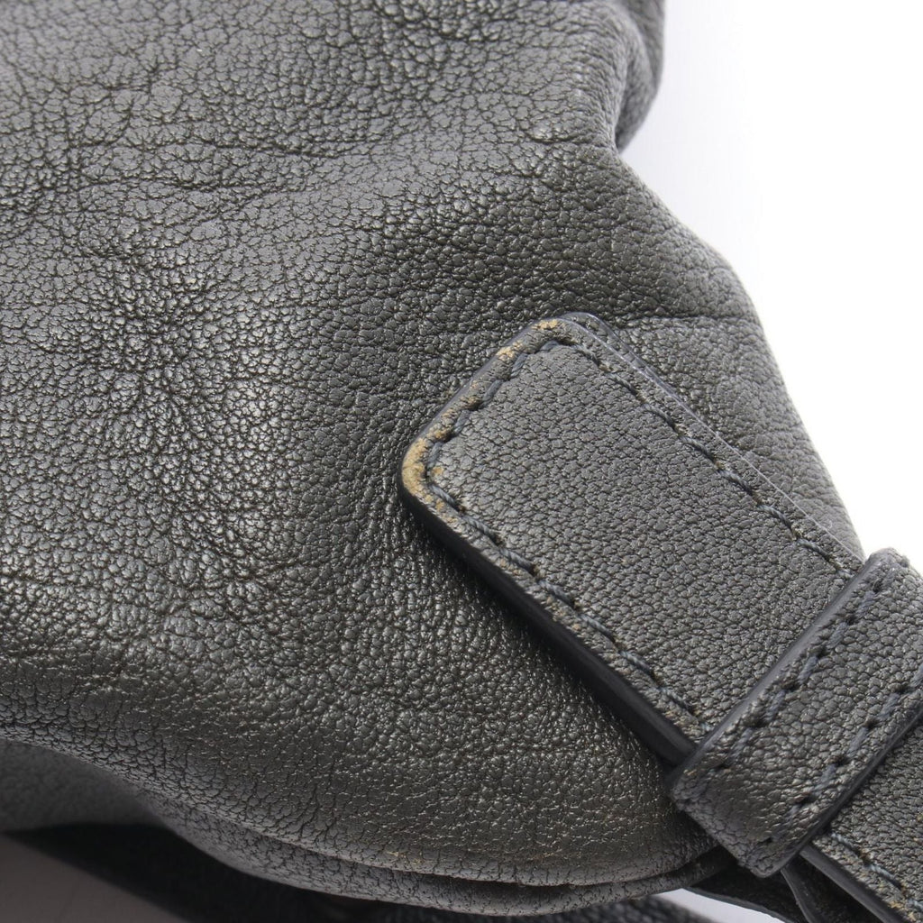 Bottega Veneta Backpack Intrecciato Gray Blue Leather