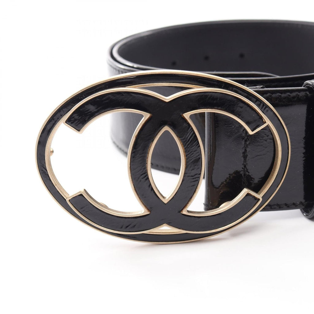 Chanel Belt CC Logo Patent Leather