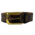 Louis Vuitton Damier Ceinture Ellipse Belt Ebene Canvas Leather Brown Daily