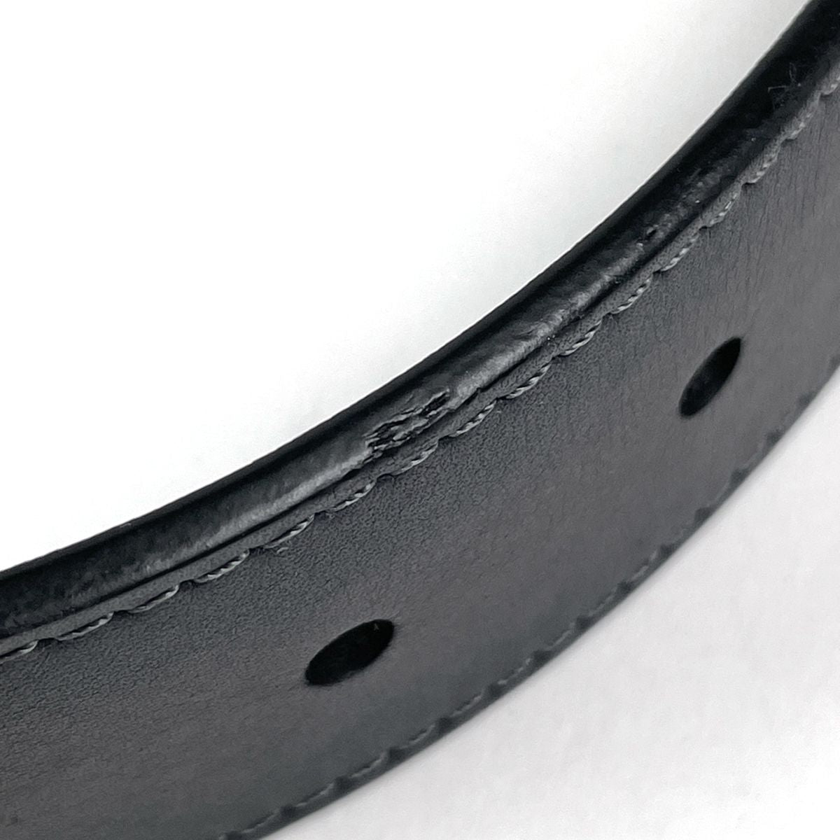 Louis Vuitton Ceinture Pont Neuf Belt Leather Noir