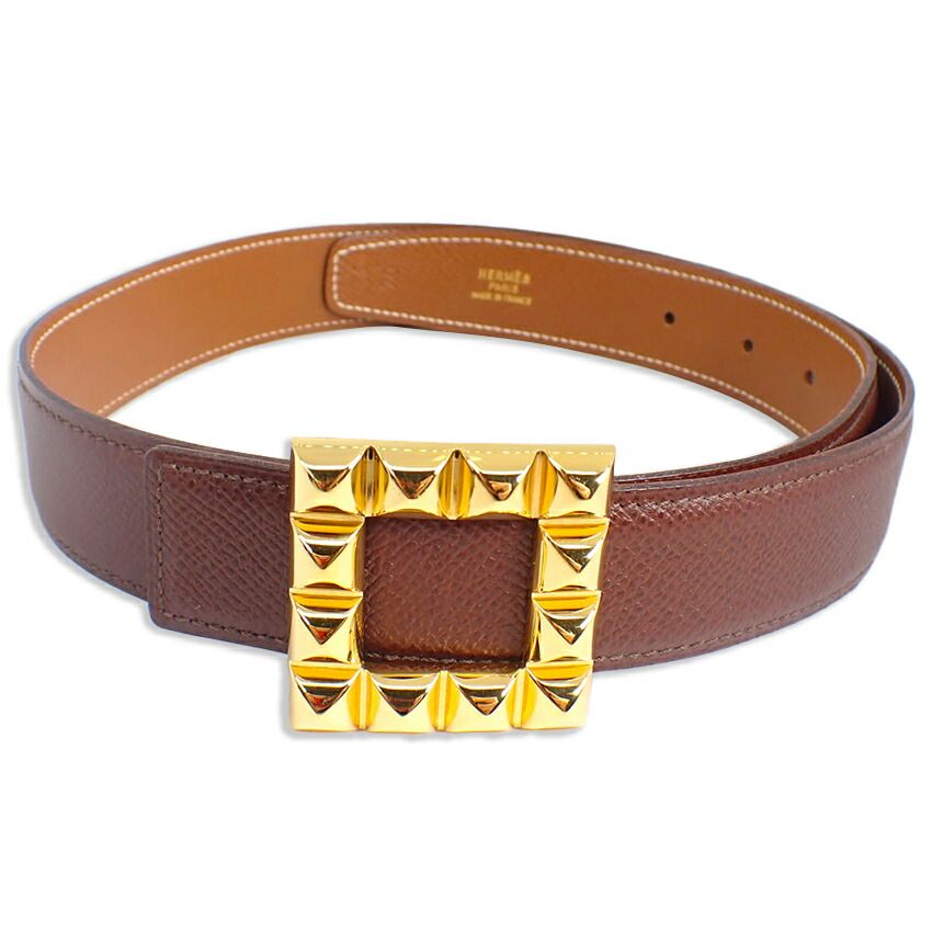 Hermes Belt Round Gold