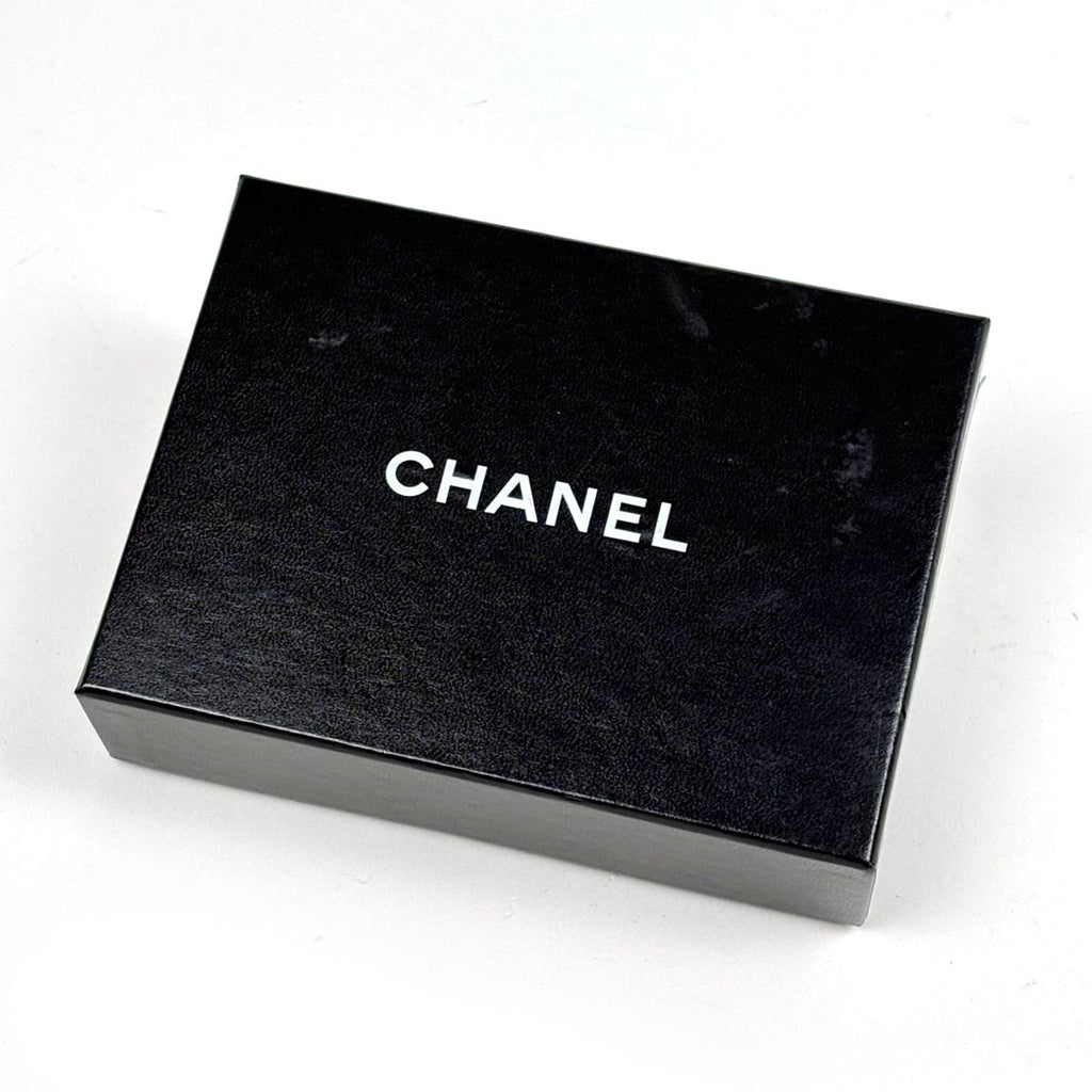 Chanel CC Logo Belt 97 Leather Black
