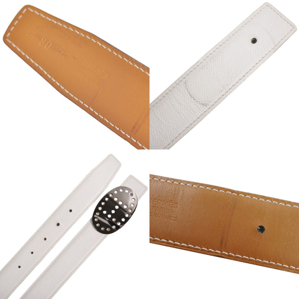 Hermes Belt Leather Reversible Evelyne Logo