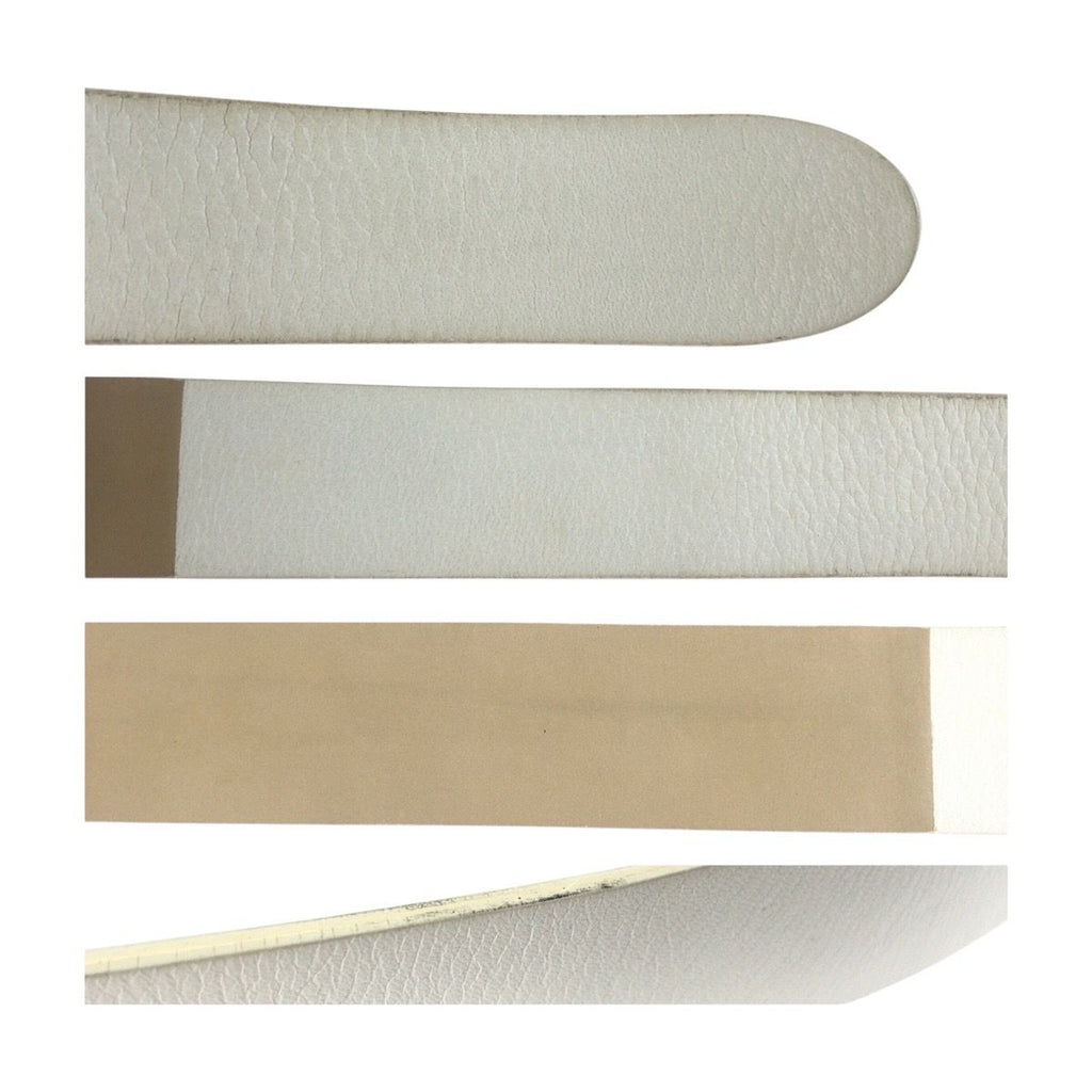 Bottega Veneta White Silver Leather 925 Sterling Belt