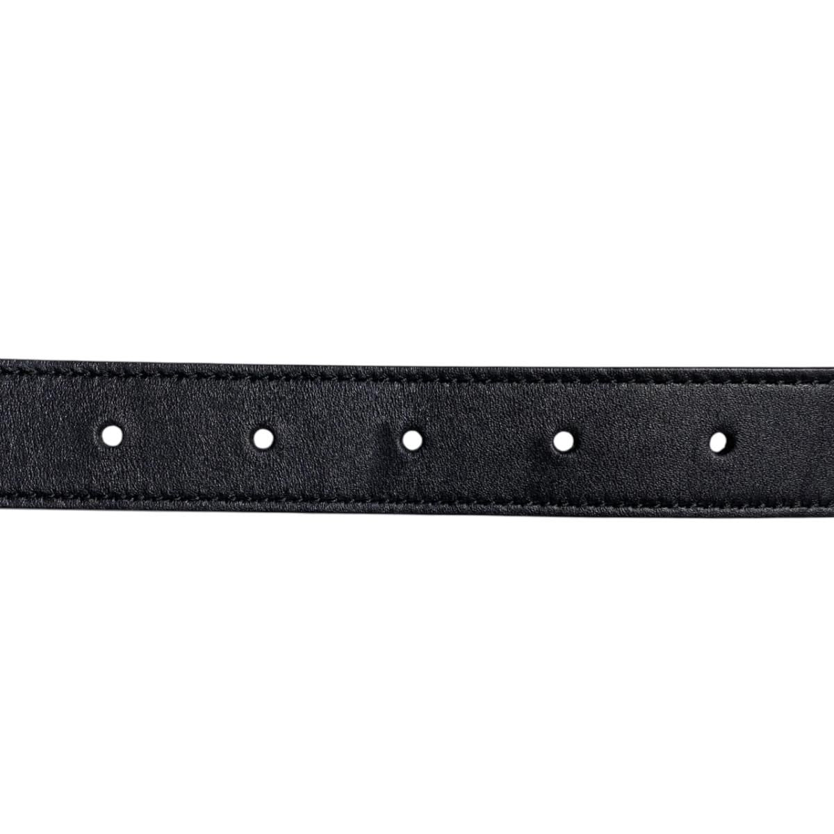 Gucci Belt GG Marmont Torchon Leather Black