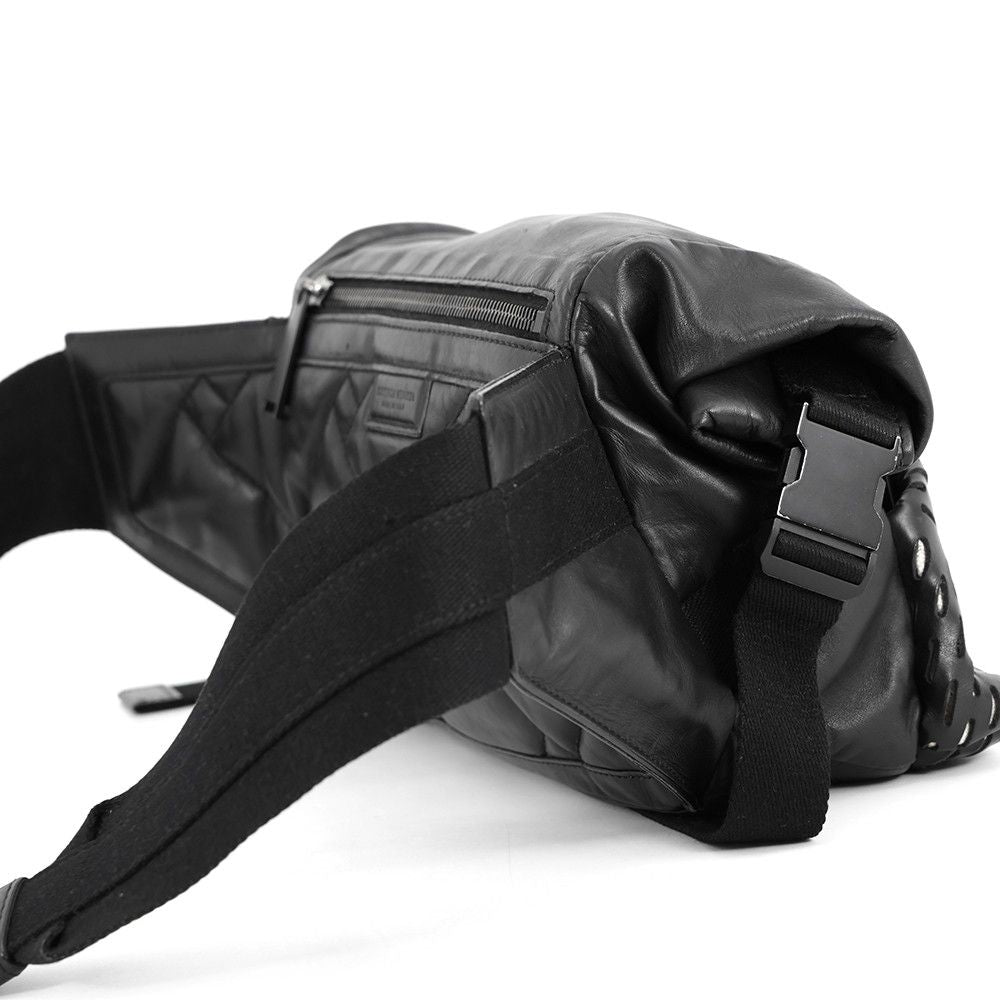 Bottega Veneta Belt Bag Perforated Leather Black