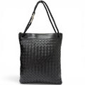 Bottega Veneta Andiamo Leather Intrecciato Messenger Flat Shoulder Bag