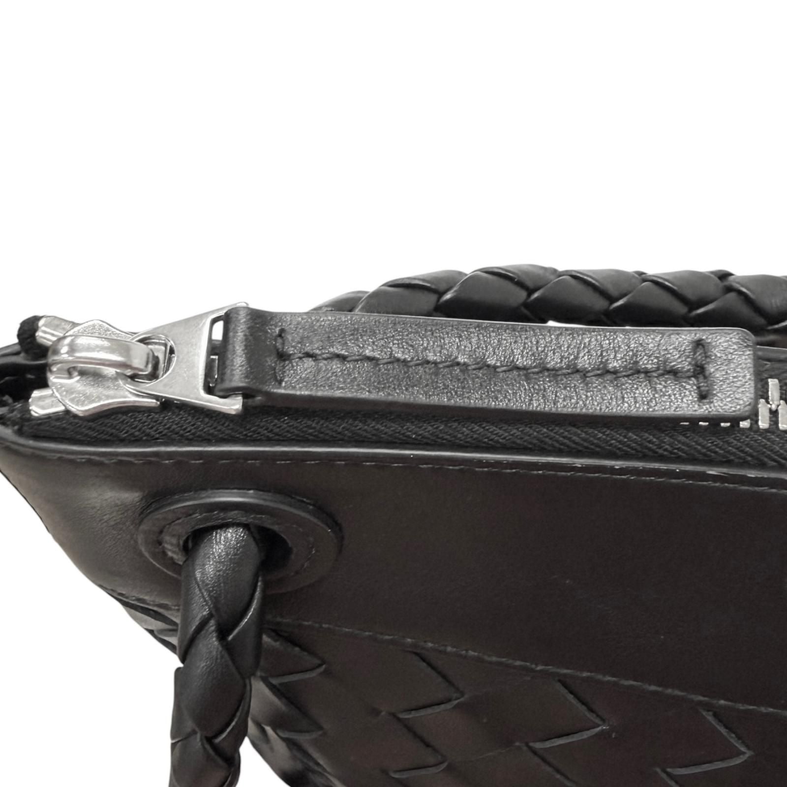 Bottega Veneta Andiamo Leather Intrecciato Messenger Flat Shoulder Bag