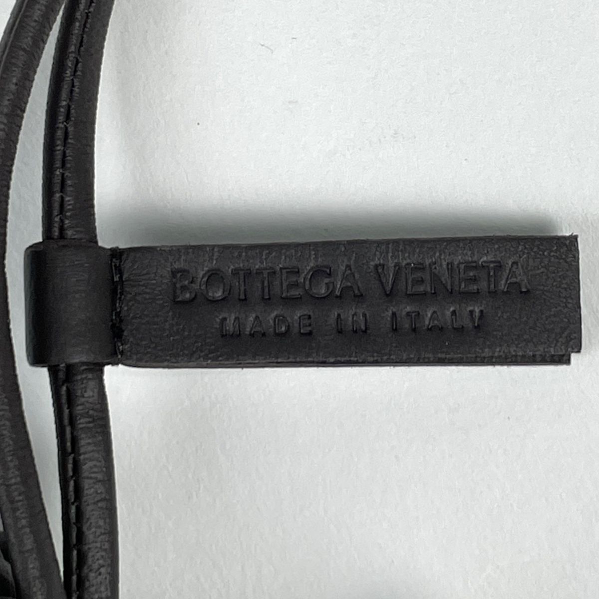Bottega Veneta Bag Charm Intrecciato Dog Leather Brown