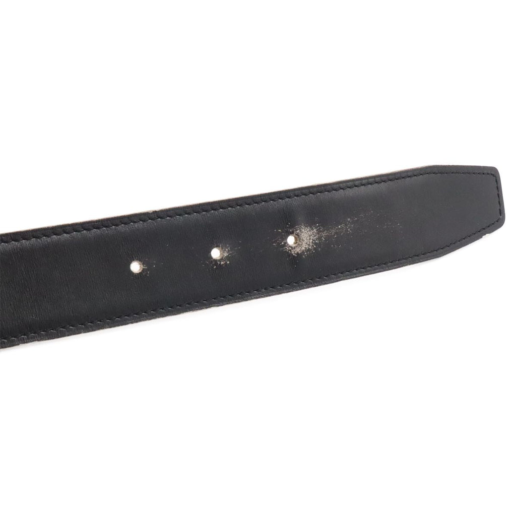 Hermes Belt Buckle Reversible Box Calf Veau Epsom Black Brown Silver 70