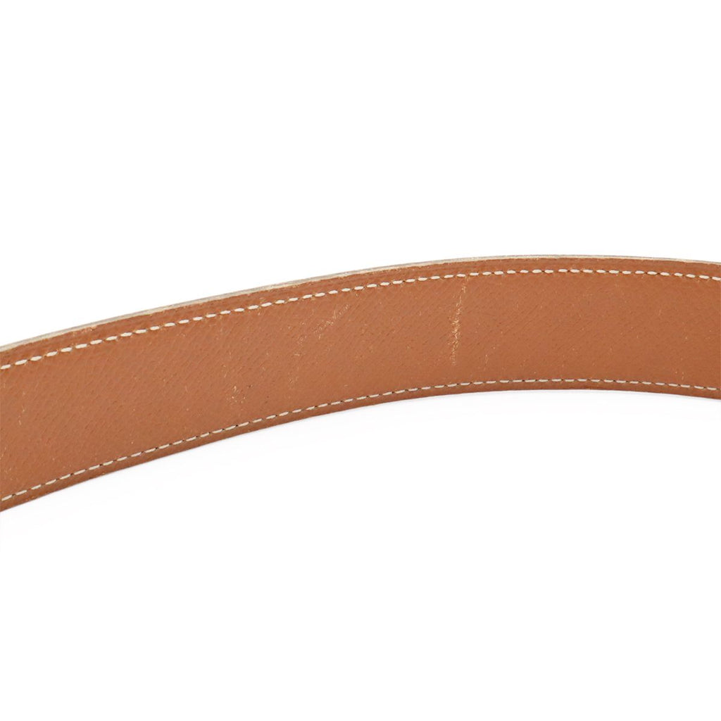 Hermes Belt Buckle Reversible Box Calf Veau Epsom Black Brown Silver 70