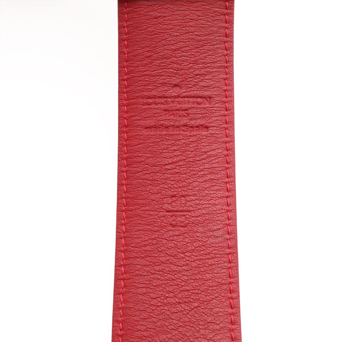 Louis Vuitton Monogram Multicolor Ceinture Carre Belt Leather Blanc White 80