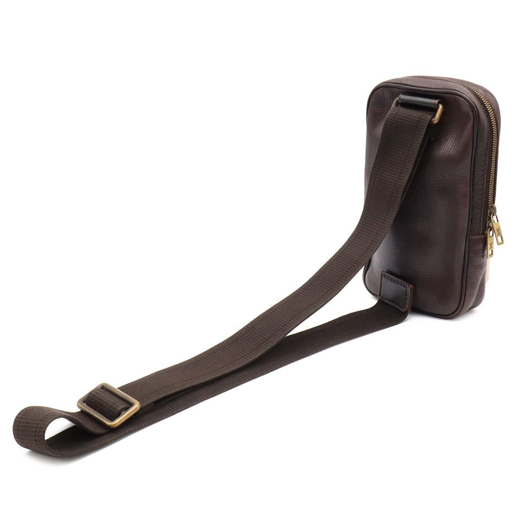 Louis Vuitton Utah Belt Bag Hip Leather Cafe Brown