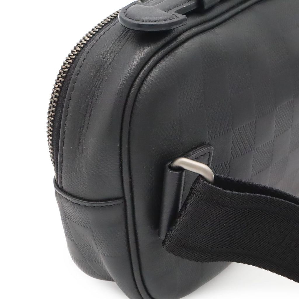 Louis Vuitton Damier Infini Ambler Belt Bag 2-Way Leather Onyx Black