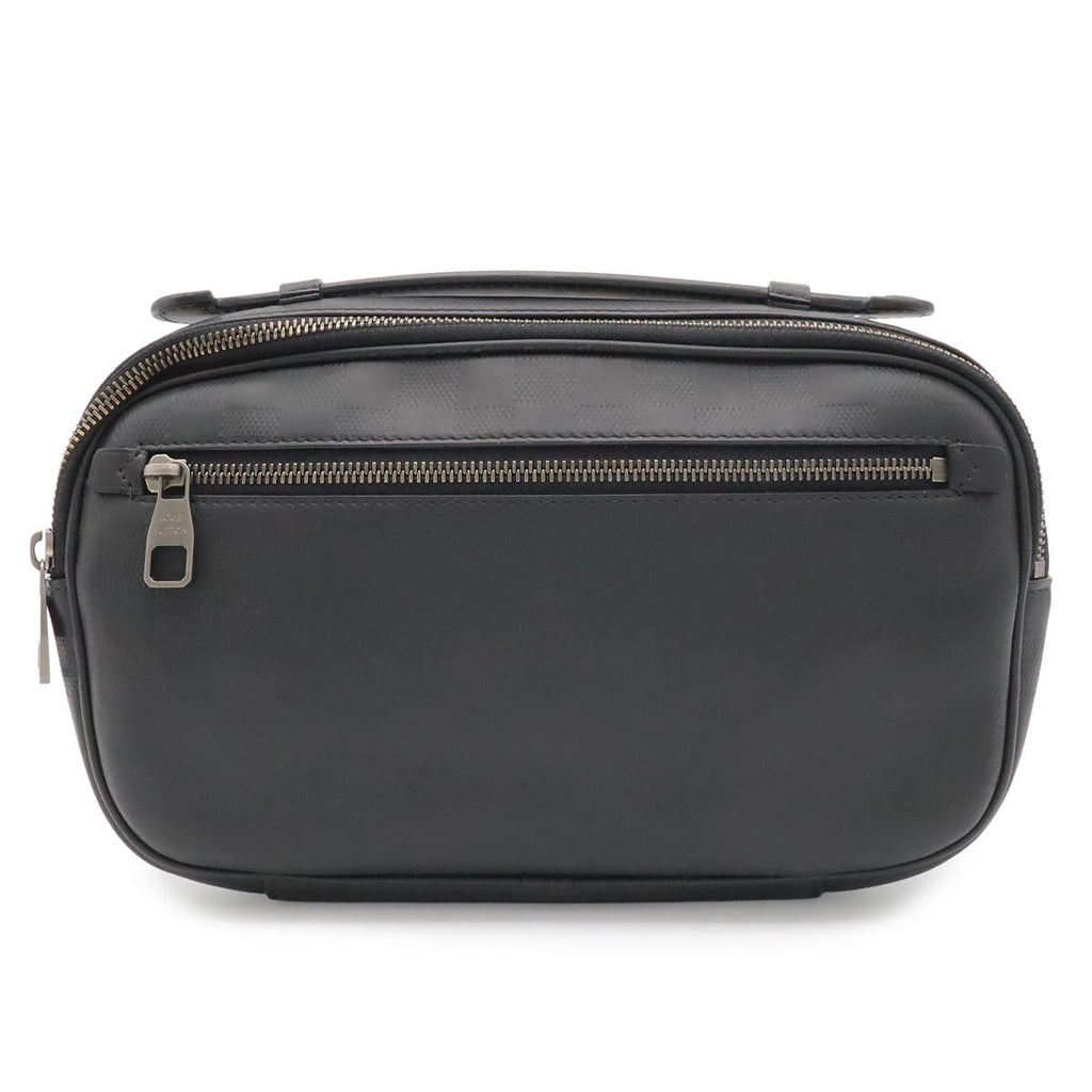 Louis Vuitton Damier Infini Ambler Belt Bag 2-Way Leather Onyx Black