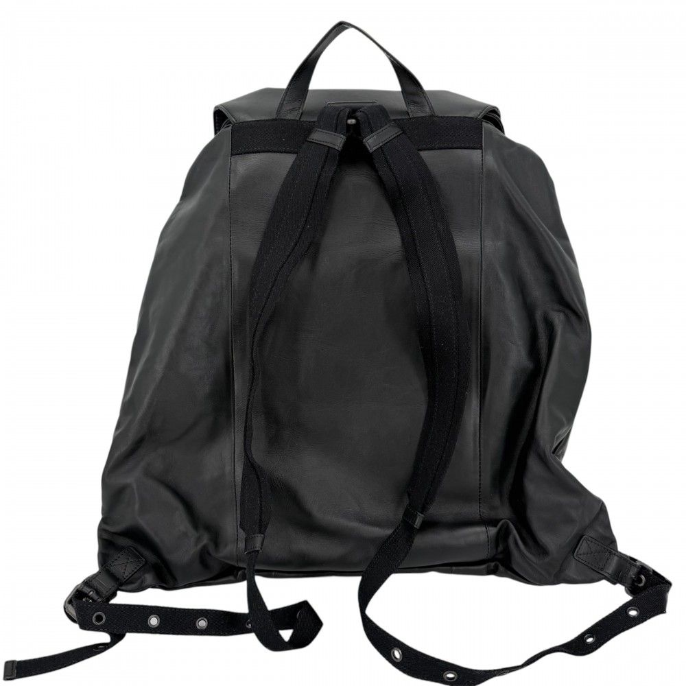 Bottega Veneta Backpack Intrecciato Leather Black Gunmetal Vintage