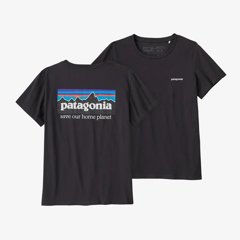 Patagonia Women's P-6 Mission Organic T-Shirt donna Ink Black
