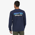 Patagonia T-Shirt a Manica Lunga Men's Long-Sleeved P-6 Logo Responsibili-Tee® New Navy