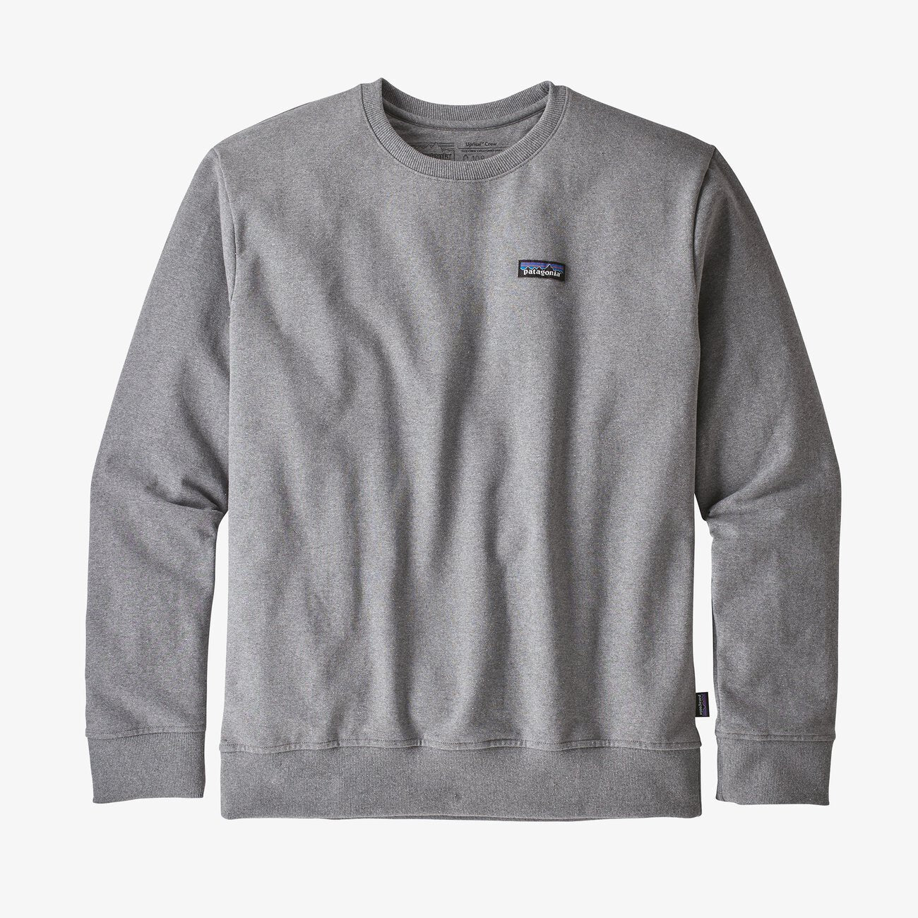Patagonia Men's P-6 Label Uprisal Crew Sweatshirt Felpa Uomo girocollo Gravel Heater