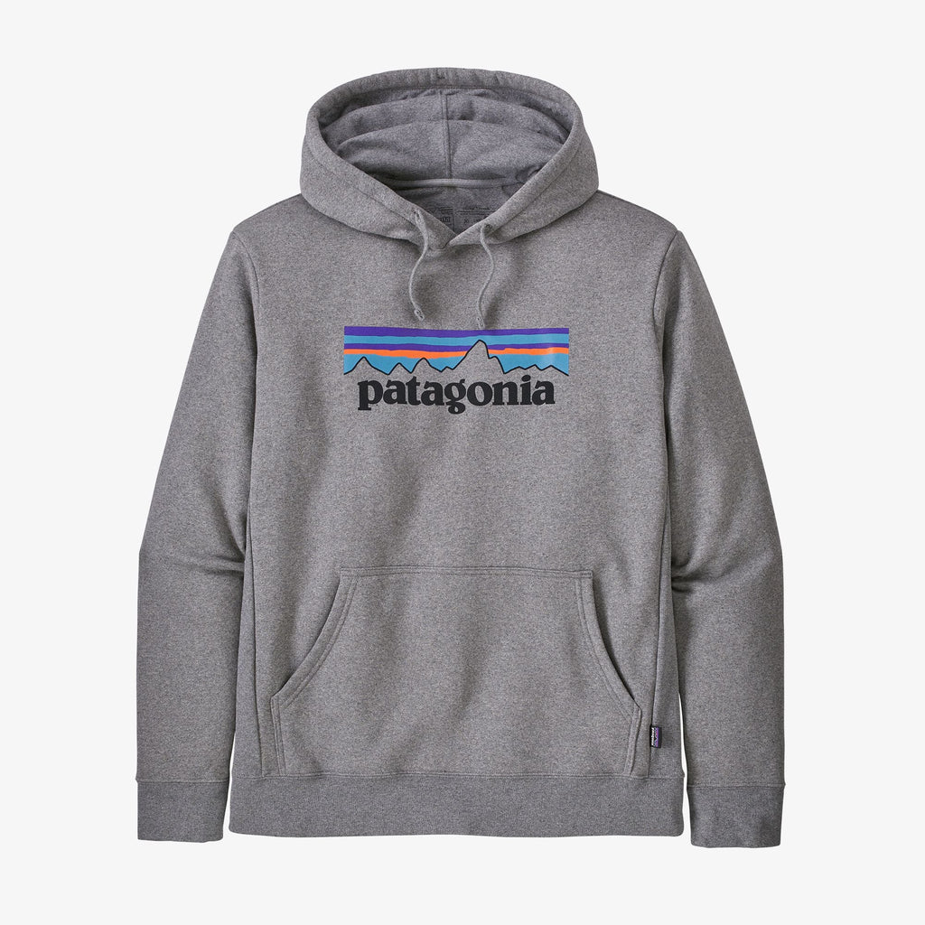 Patagonia Men's P-6 Logo Uprisal Hoody Felpa Uomo con cappuccio Logo Gravel Heather Grigio