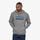 Patagonia Men's P-6 Logo Uprisal Hoody Felpa Uomo con cappuccio Logo Gravel Heather Grigio