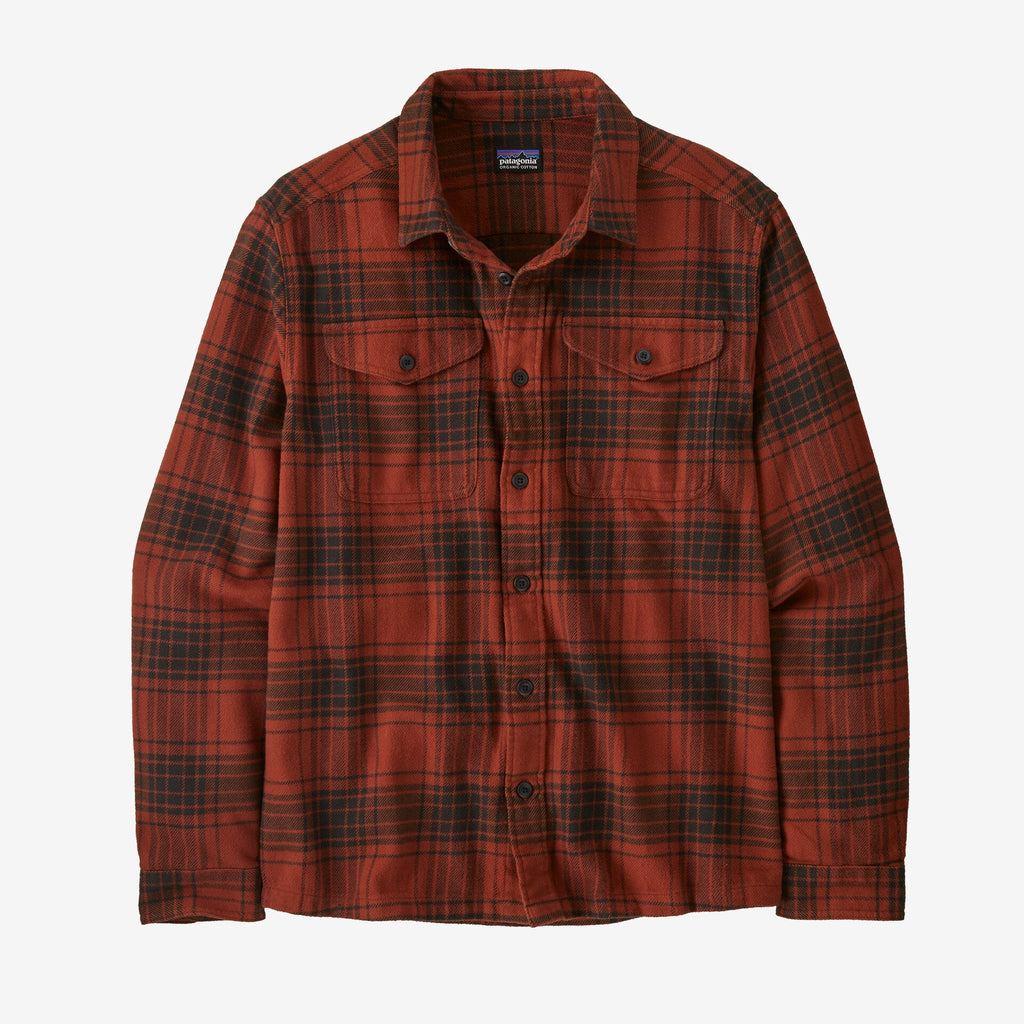 Patagonia Camicia mod. Fjord Flannel Shirt Men cod. 42401 col. Cascade: Burnished Red