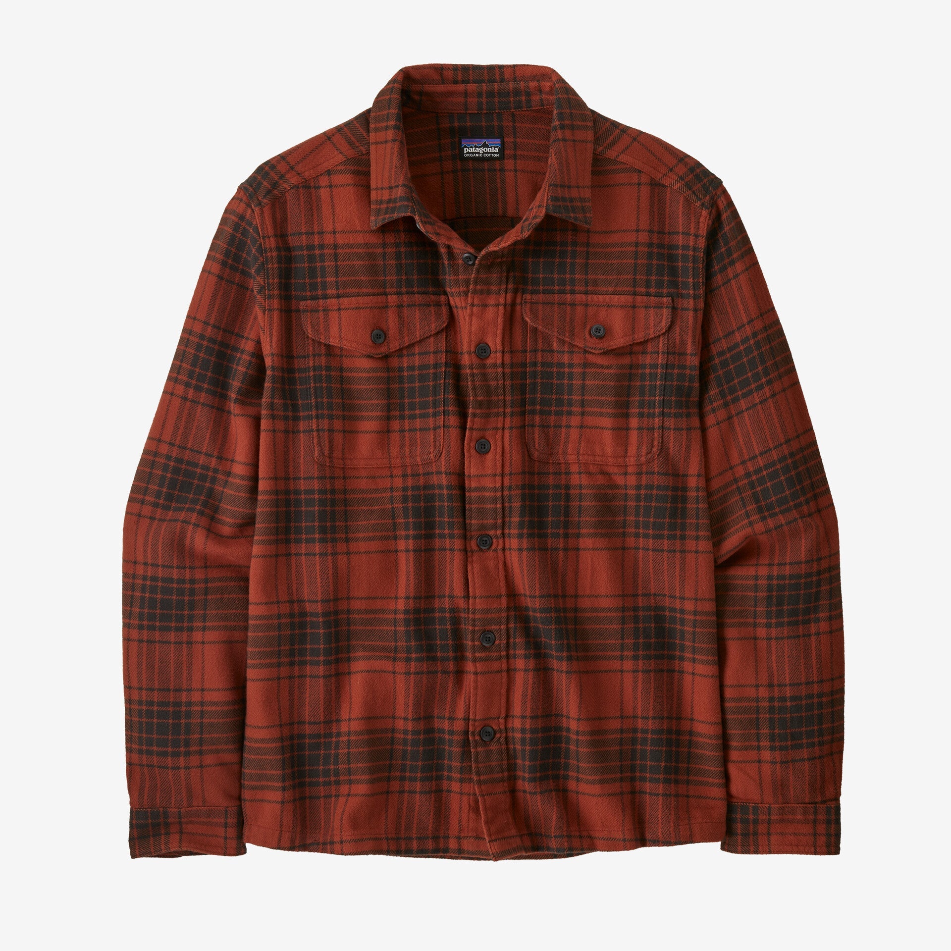Patagonia Camicia mod. Fjord Flannel Shirt Men cod. 42401 col. Cascade: Burnished Red